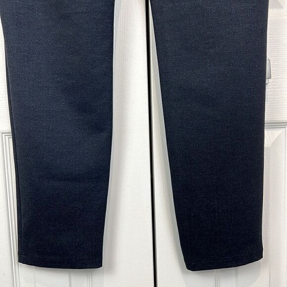 Karl Lagerfeld Dark Navy Twill Cigarette Leg Pants Size 12 - Picture 12 of 12